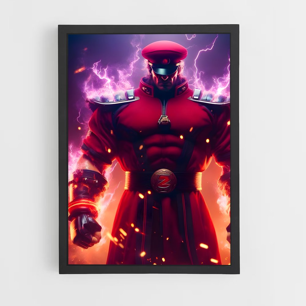 Poster Red Ranger – affiche Street Fighter (vue 2)